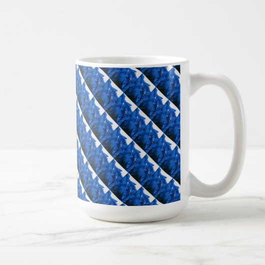"Froid Ridge #4 Tiled" Résumé Conception Mug (Droite)