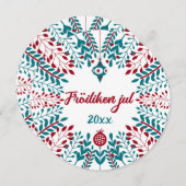 Fröiliken jul, Noord-Fries Prettig kerstfeest Feestdagenkaart (Voorkant / Achterkant)