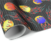 Frolf - Flaming Disc Golf Cadeaupapier (Rol Hoek)