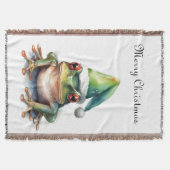 Frolic Christmas Frog, op maat Deken (Voorkant)