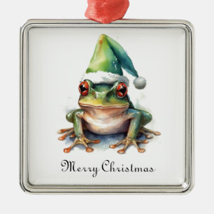 Frolic Christmas Frog, op maat Metalen Ornament