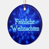 Froliche Weihnachten - Snowburst Keramisch Ornament (Links)