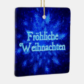 Froliche Weihnachten - Snowburst Keramisch Ornament (Rechts)