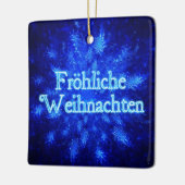 Froliche Weihnachten - Snowburst Keramisch Ornament (Links)