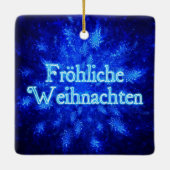 Froliche Weihnachten - Snowburst Keramisch Ornament (Achterkant)