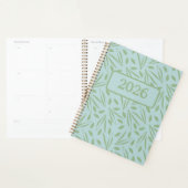 Frolicking In The Foliage: Green on Light Green Planner (Display)