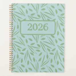 Frolicking In The Foliage: Green on Light Green Planner