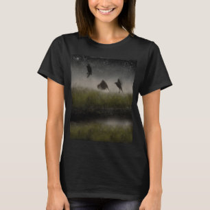 Frolicking kraaien t-shirt