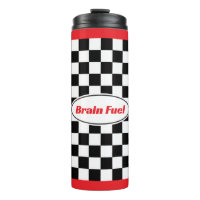 Frolijke geruite vlag race reis mok cadeau