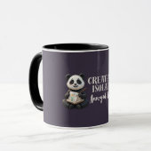 Frolijke Introvert Panda Mok – Creatief in Afzonde (Voorkant links)