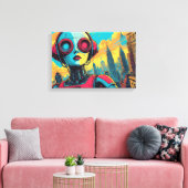 From Another World-9 Canvas Afdruk (Insitu (Woonkamer))