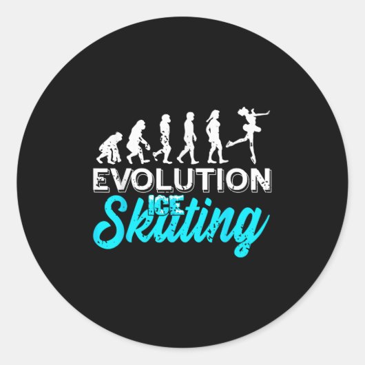 From Apes To Blades The Glide Progression Ronde Sticker (Voorkant)