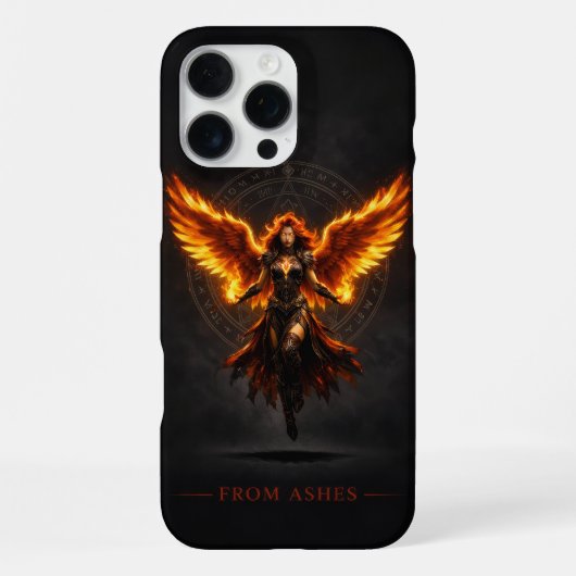 From Ashes Fire Angel iPhone 16 Pro Max Case Hoesje (Achterkant)