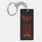 From Ashes I Rise – Phoenix Motivational Sleutelhanger (Voorkant Links)
