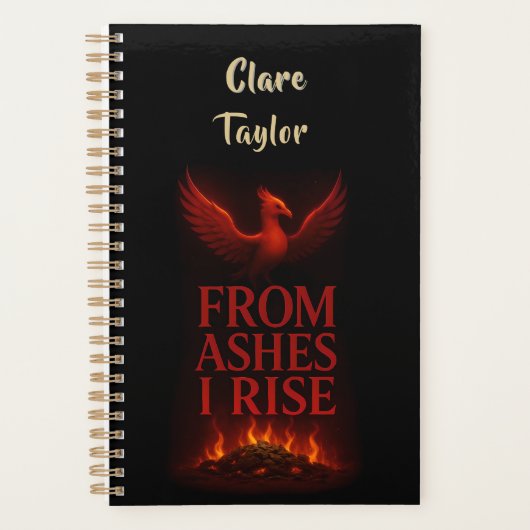 From Ashes I Rise – Phoenix Personalized Planner (Devant)