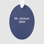 FROM Bus Driver Christmas Tree Nom personnalisable (dos)