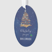 FROM Bus Driver Christmas Tree Nom personnalisable (devant)