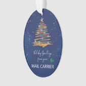 FROM Mail Carrier Christmas Tree Nom personnalisab (devant)