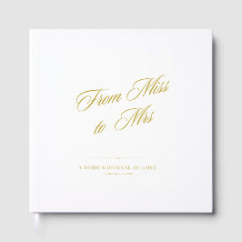 From Miss To Mrs Guest Book Gastenboek