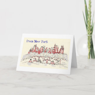 from New York greeting card Kaart
