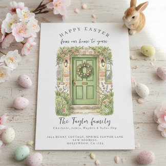 From Our Home to Yours Easter Holiday Card Feestdagenkaart