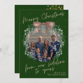 From Our Sideline to Yours Photo Card Feestdagenkaart (Voorkant / Achterkant)