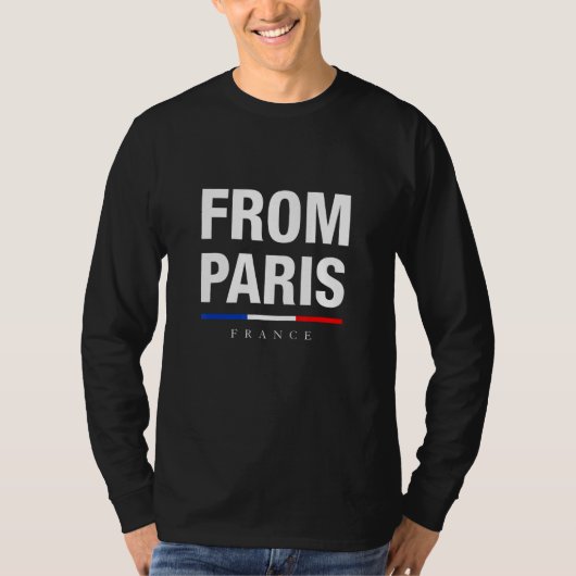 From Paris With Pride Illustration Graphic Design T-shirt (Voorkant)