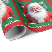 From Santa Add Child's Name a Personal Christmas Cadeaupapier (Rol Hoek)