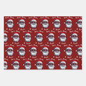From Santa Claus Gift Wrap, Custom Santa Name Inpakpapier Vel (Voorkant)