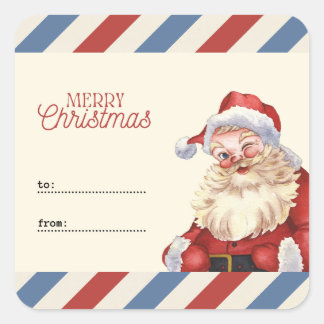 From Santa Claus please Deliver to Christmas  Vierkante Sticker