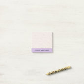 From The Desk Of Custom Name Lips Pattern Lilac Post-it® Notes (Op bureau)
