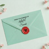 From the Garden of Custom Name Stamp Zelfinktende Stempel