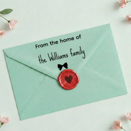 From the Home of Custom Family Address Stamp Zelfinktende Stempel