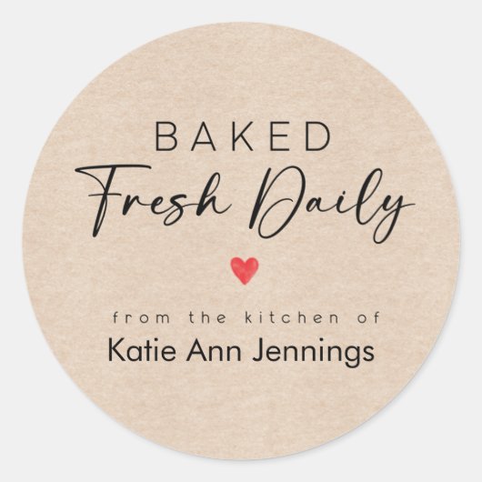 From the Kitchen of Labels Stickers | Baked Fresh (Voorkant)