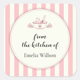 From the kitchen of Small Business Vierkante Sticker