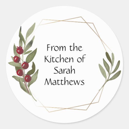 From the kitchen of stickers (Voorkant)