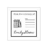 "From The Library Of" Rubber Stamp for Books Rubberstempel (Afrduk)