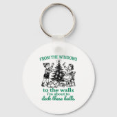 From The Windows To The Walls Funny Christmas Tree Sleutelhanger (Voorkant)