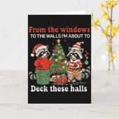 From The Windows To The Walls I'm About To Raccoon Kaart (Gele Bloem)