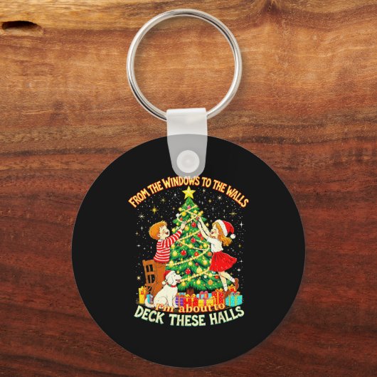 From The Windows To Walls Deck These Halls Christm Sleutelhanger (Voorkant)