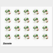 From To Holly Berries Merry Christmas Sticker (Feuille)