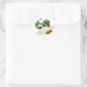 From To Holly Berries Merry Christmas Sticker (Sac)