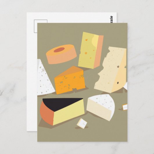 fromage, carte postale (Devant / Derrière)
