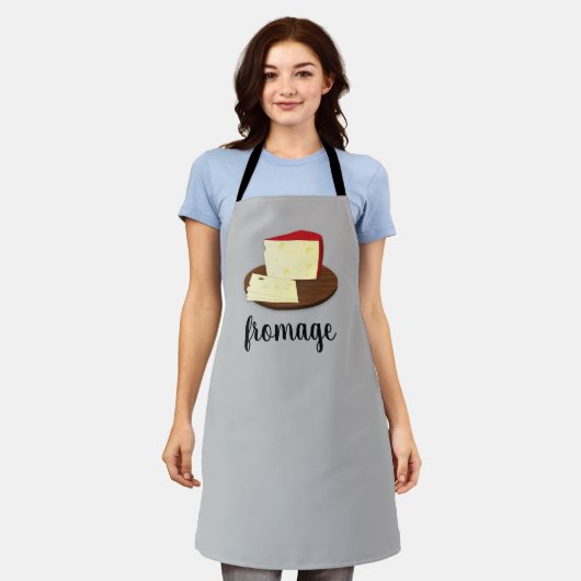 Fromage Cheese Lover Kitchen Apron Schort (Gedragen)