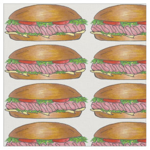 Fromage de jambon Sous-marin Hoagie Tissu sandwich