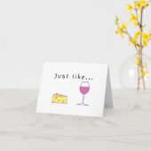 Fromage et vin - carte blanche (Fleur jaune)