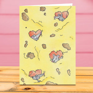 FROMAGE HEARTS carte de voeux par Nicole Janes