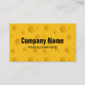 Fromage jaune avec modèle de carte de visite avec  (Devant)