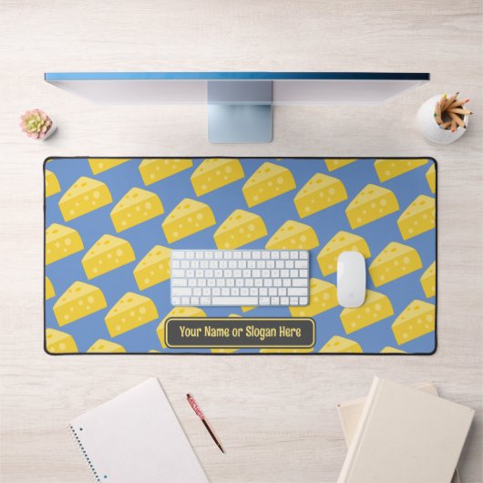 Fromage Motif - Ajouter un texte ou un nom amusant (Bureau 1)