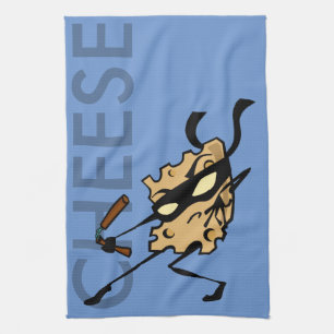 FROMAGE NINJA AVEC SERVIETTE DE CUISINE NUNCHUCKS